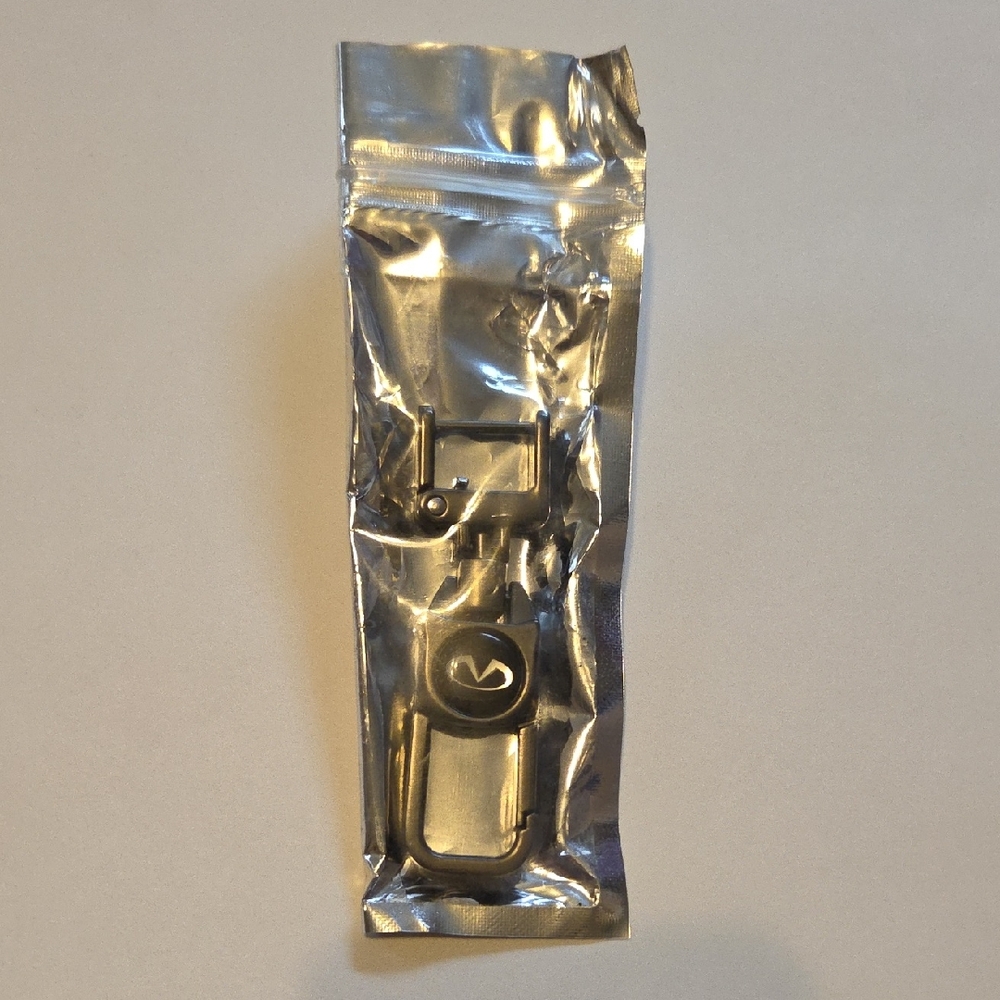 Silver and Black Keychain